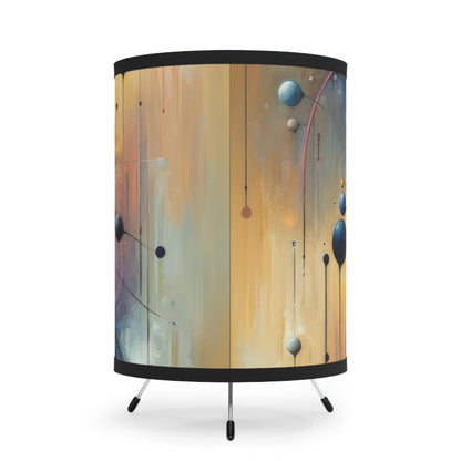 Invisible Threads Influence Tripod Lamp with High-Res Printed Shade, US\CA plug - ATUH.ART