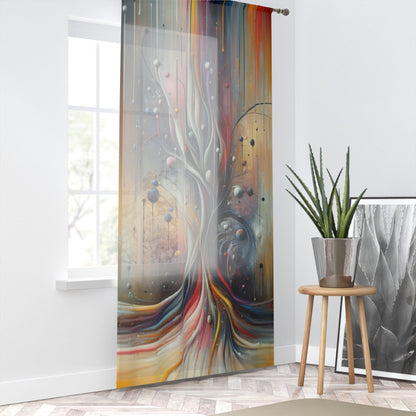 Invisible Threads Influence Window Curtain - ATUH.ART