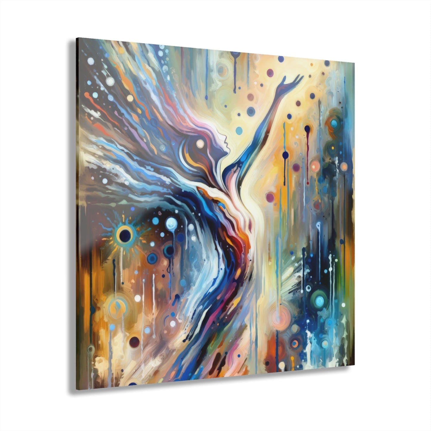 Journey Embrace Tachism Acrylic Prints (French Cleat Hanging) - ATUH.ART