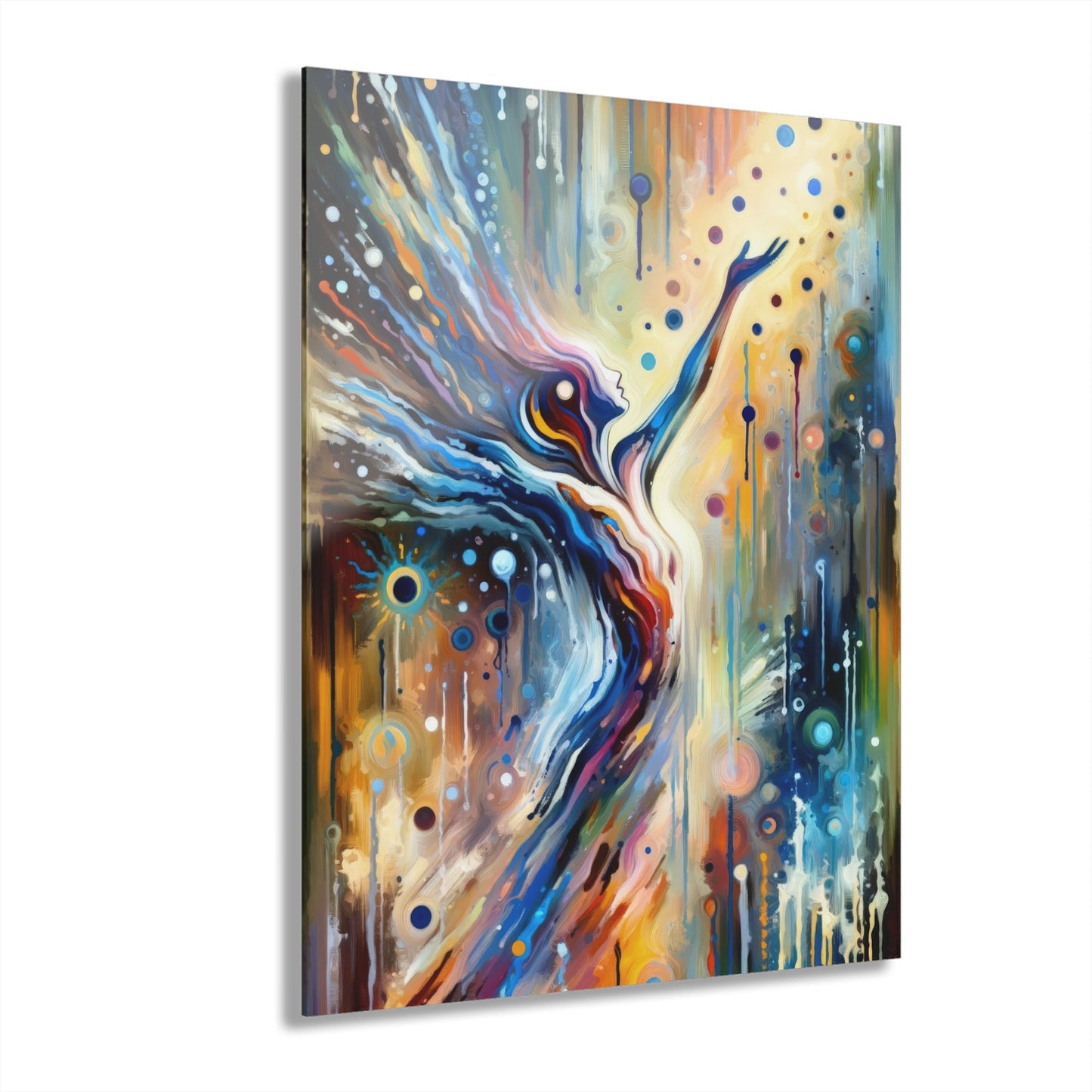 Journey Embrace Tachism Acrylic Prints (French Cleat Hanging) - ATUH.ART