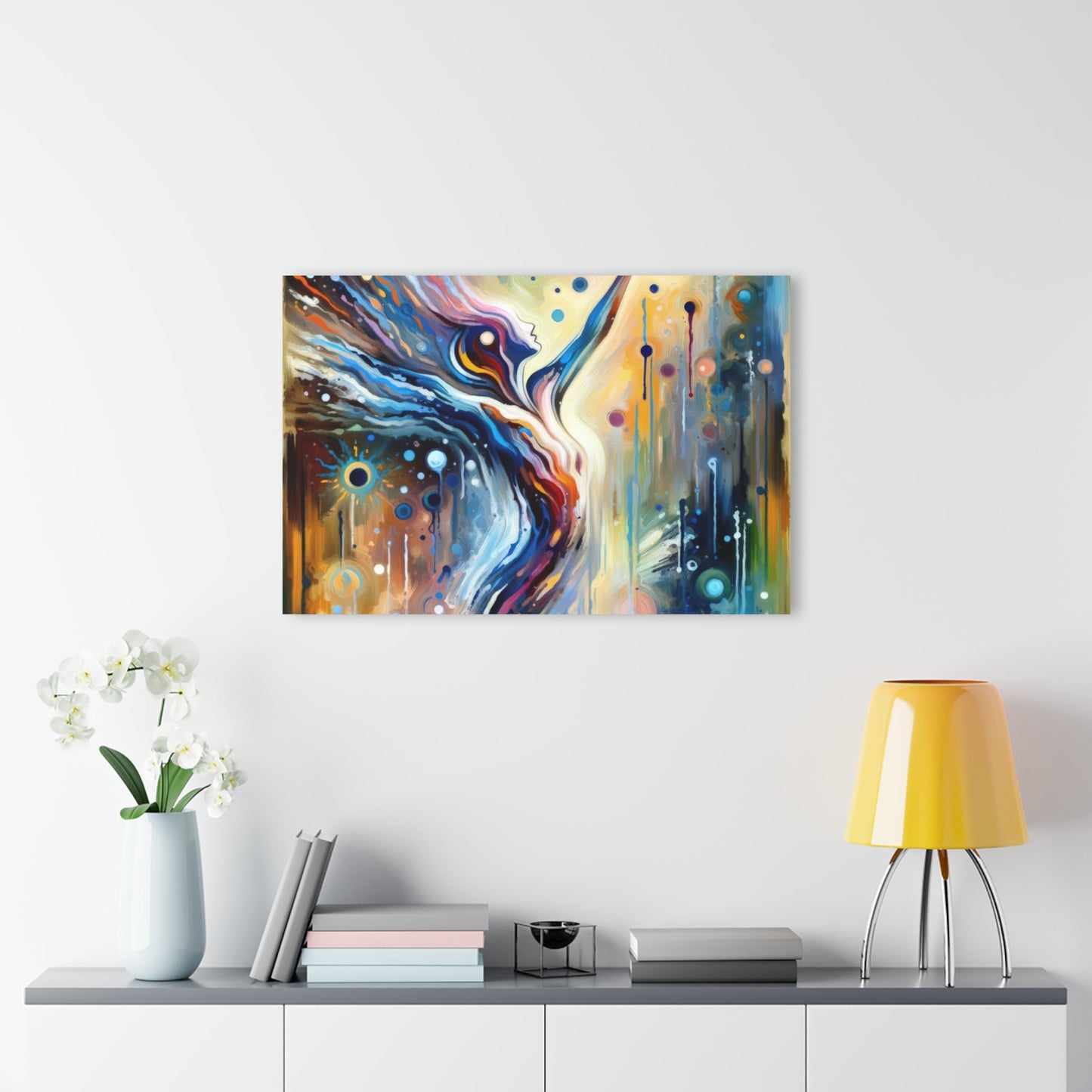 Journey Embrace Tachism Acrylic Prints (French Cleat Hanging) - ATUH.ART