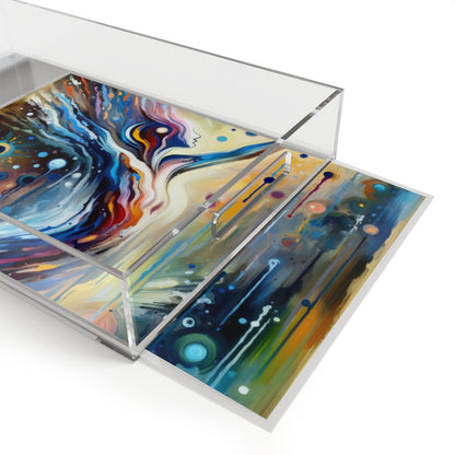 Journey Embrace Tachism Acrylic Serving Tray - ATUH.ART