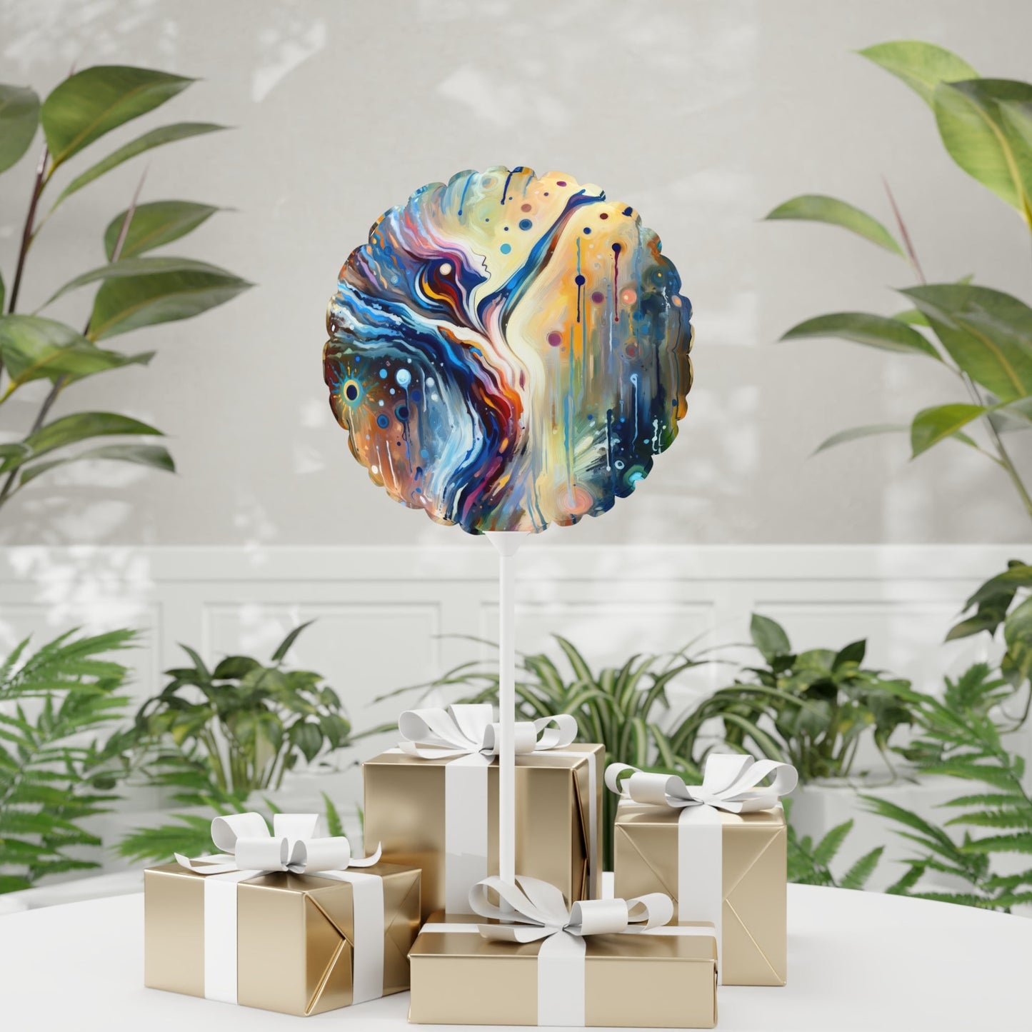 Journey Embrace Tachism Balloon (Round and Heart-shaped), 11" - ATUH.ART