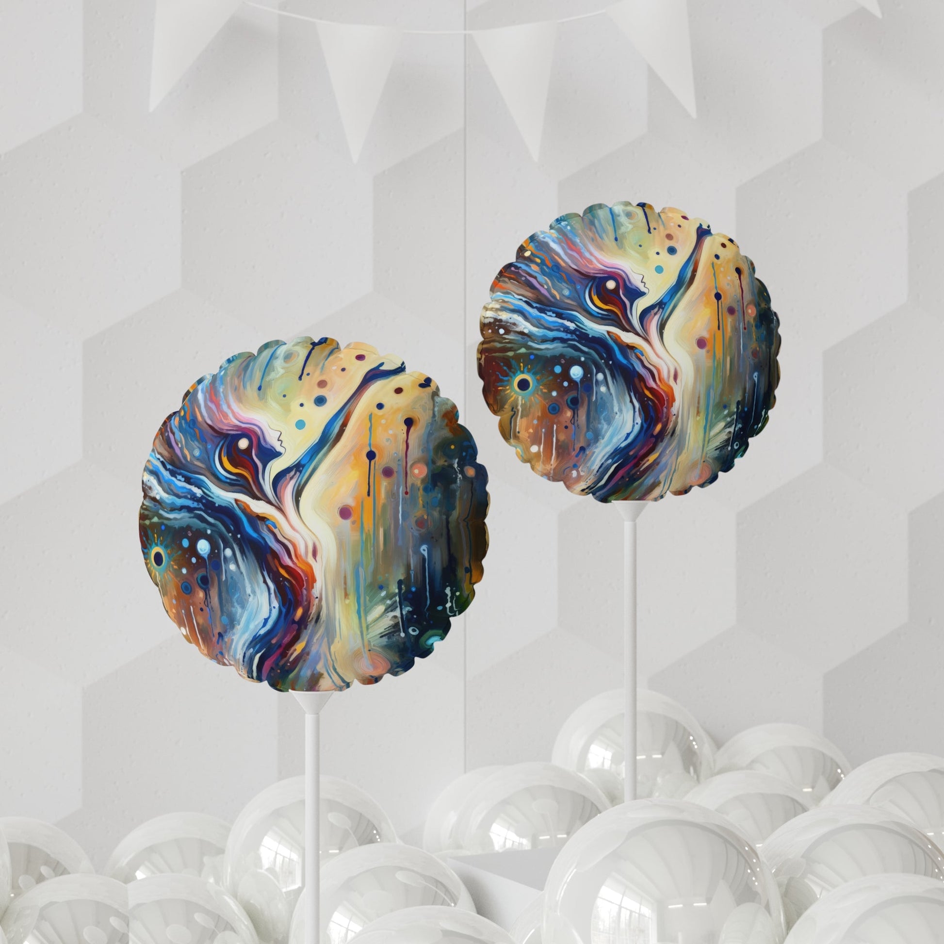 Journey Embrace Tachism Balloon (Round and Heart-shaped), 11" - ATUH.ART