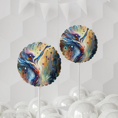 Journey Embrace Tachism Balloon (Round and Heart-shaped), 11" - ATUH.ART