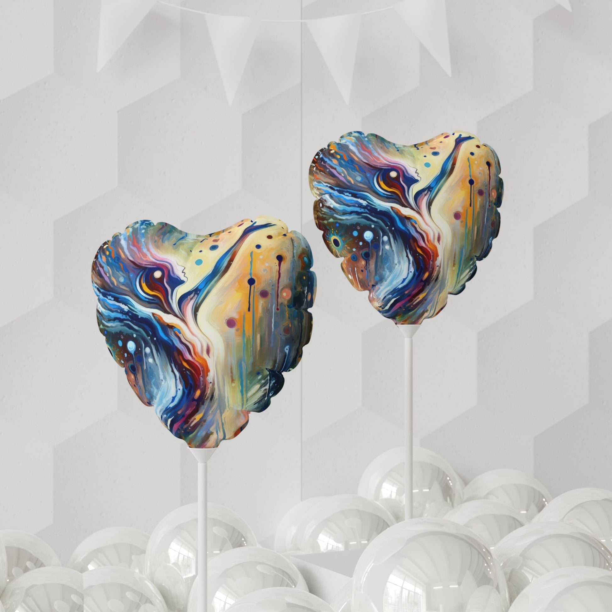Journey Embrace Tachism Balloon (Round and Heart-shaped), 11" - ATUH.ART
