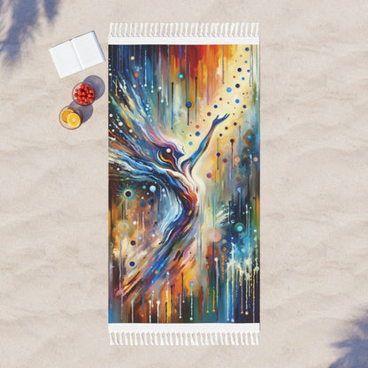 Journey Embrace Tachism Boho Beach Cloth - ATUH.ART