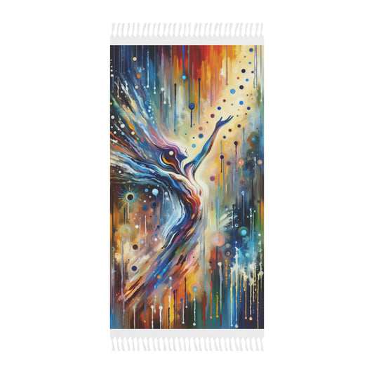 Journey Embrace Tachism Boho Beach Cloth - ATUH.ART