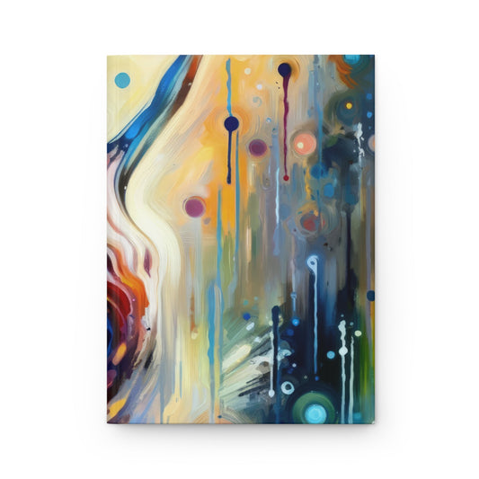 Journey Embrace Tachism Hardcover Journal Matte - ATUH.ART