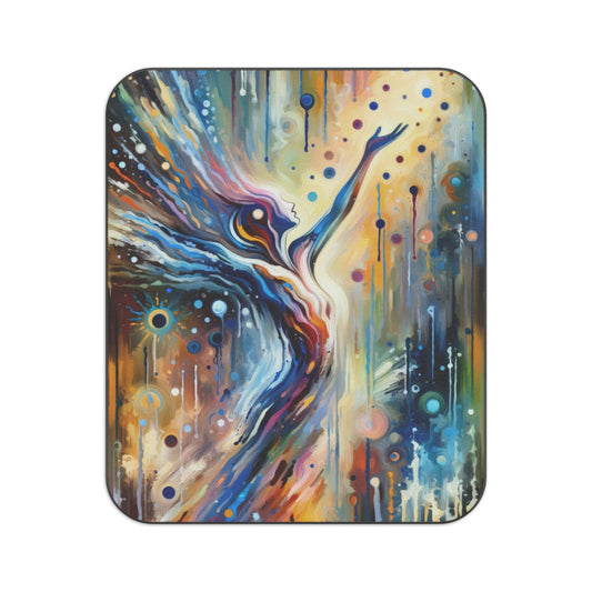 Journey Embrace Tachism Picnic Blanket - ATUH.ART