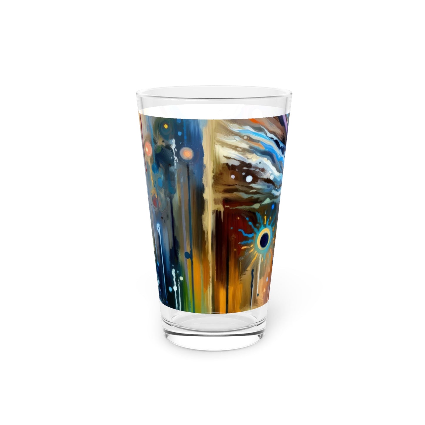 Journey Embrace Tachism Pint Glass, 16oz - ATUH.ART