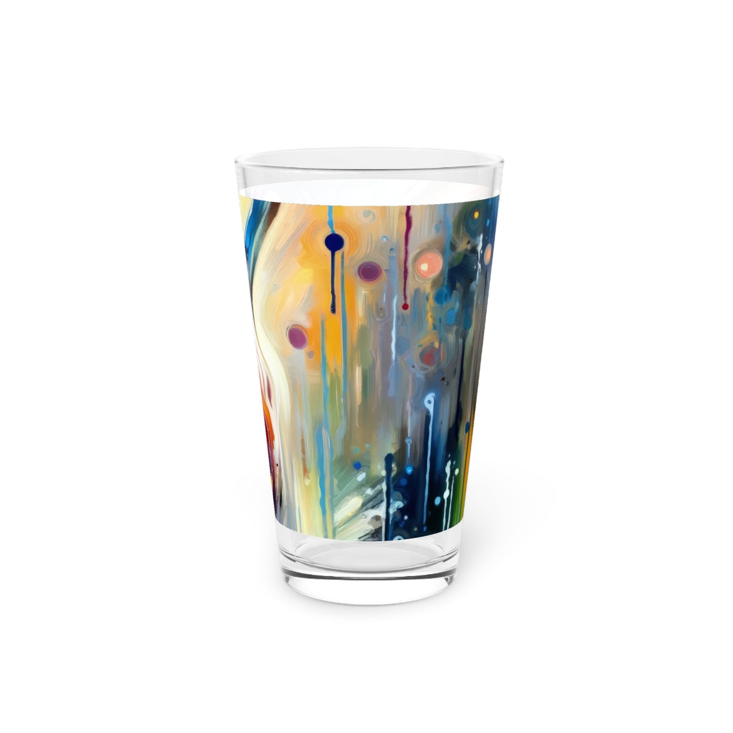 Journey Embrace Tachism Pint Glass, 16oz - ATUH.ART