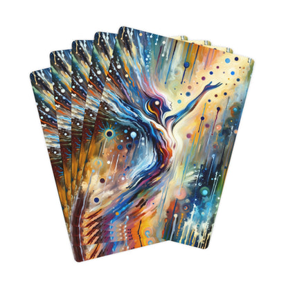 Journey Embrace Tachism Poker Cards - ATUH.ART