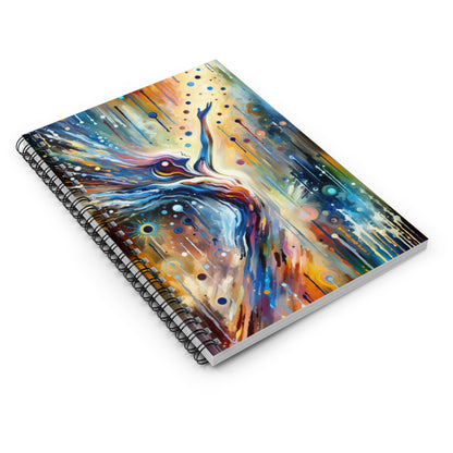 Journey Embrace Tachism Spiral Notebook - Ruled Line - ATUH.ART