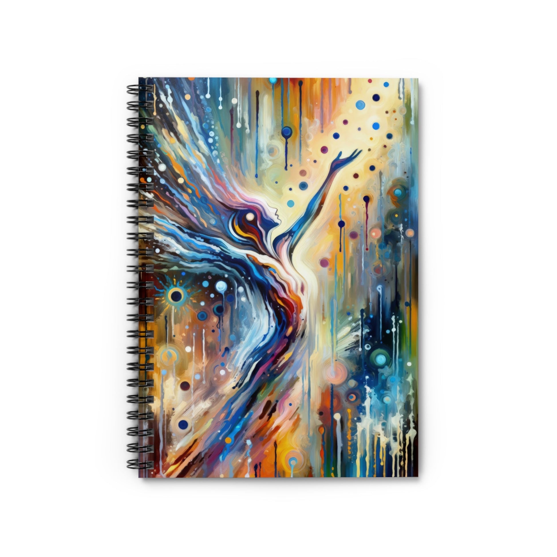 Journey Embrace Tachism Spiral Notebook - Ruled Line - ATUH.ART