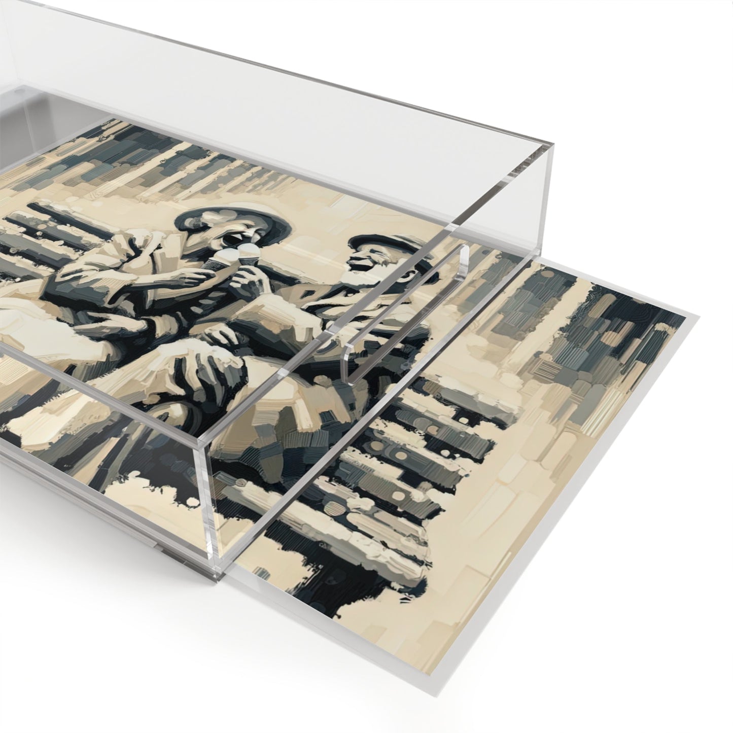 Joyful Companionship Serenity Acrylic Serving Tray - ATUH.ART
