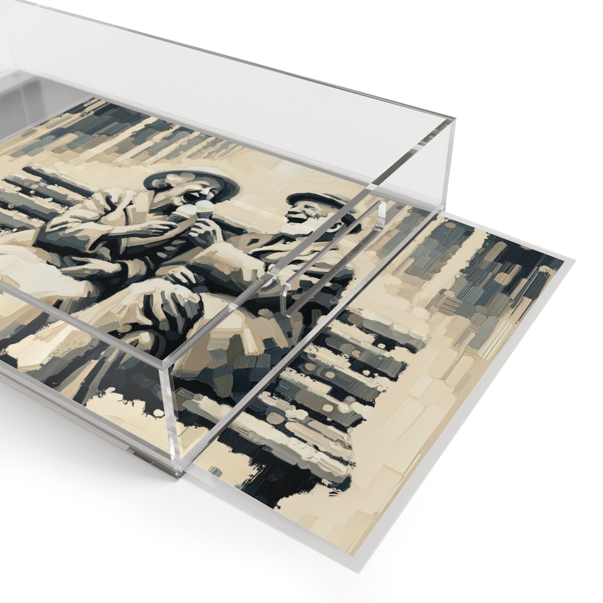 Joyful Companionship Serenity Acrylic Serving Tray - ATUH.ART