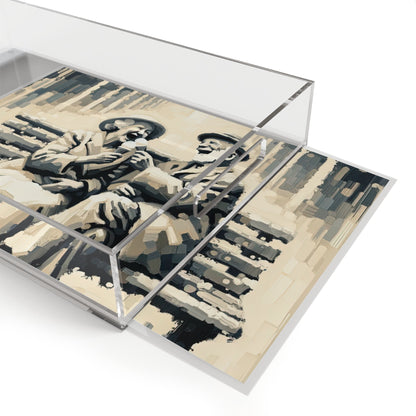 Joyful Companionship Serenity Acrylic Serving Tray - ATUH.ART