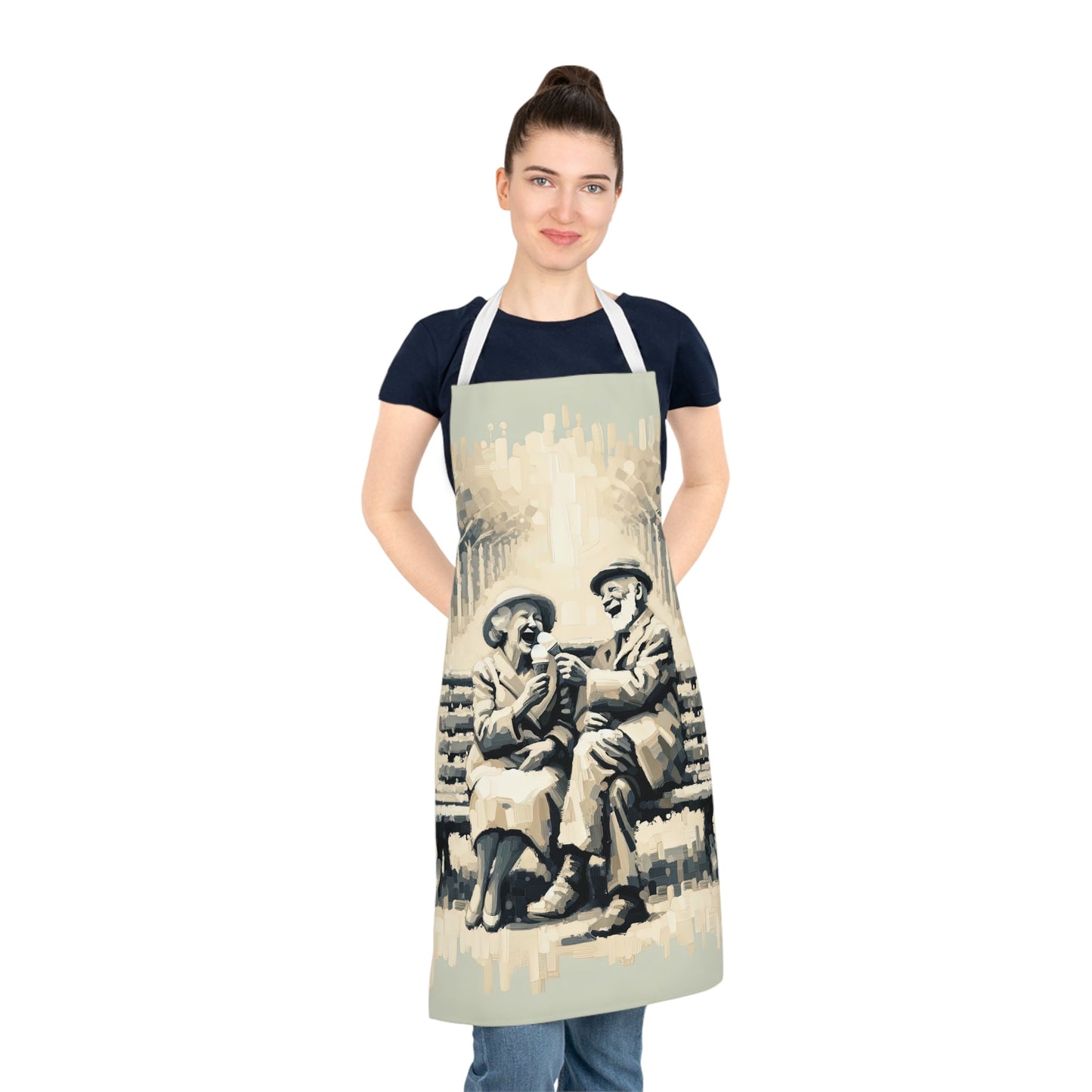 Joyful Companionship Serenity Adult Apron (AOP) - ATUH.ART