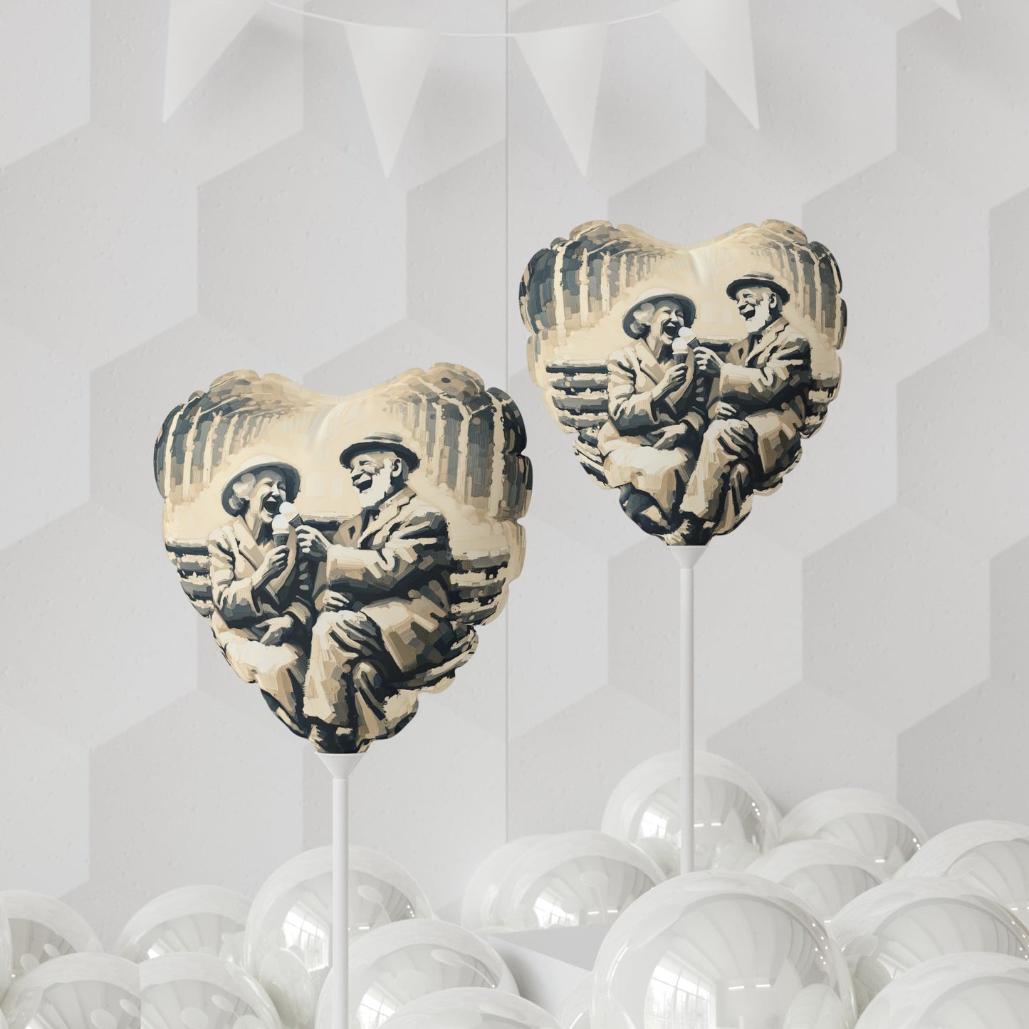 Joyful Companionship Serenity Balloon (Round and Heart-shaped), 11" - ATUH.ART