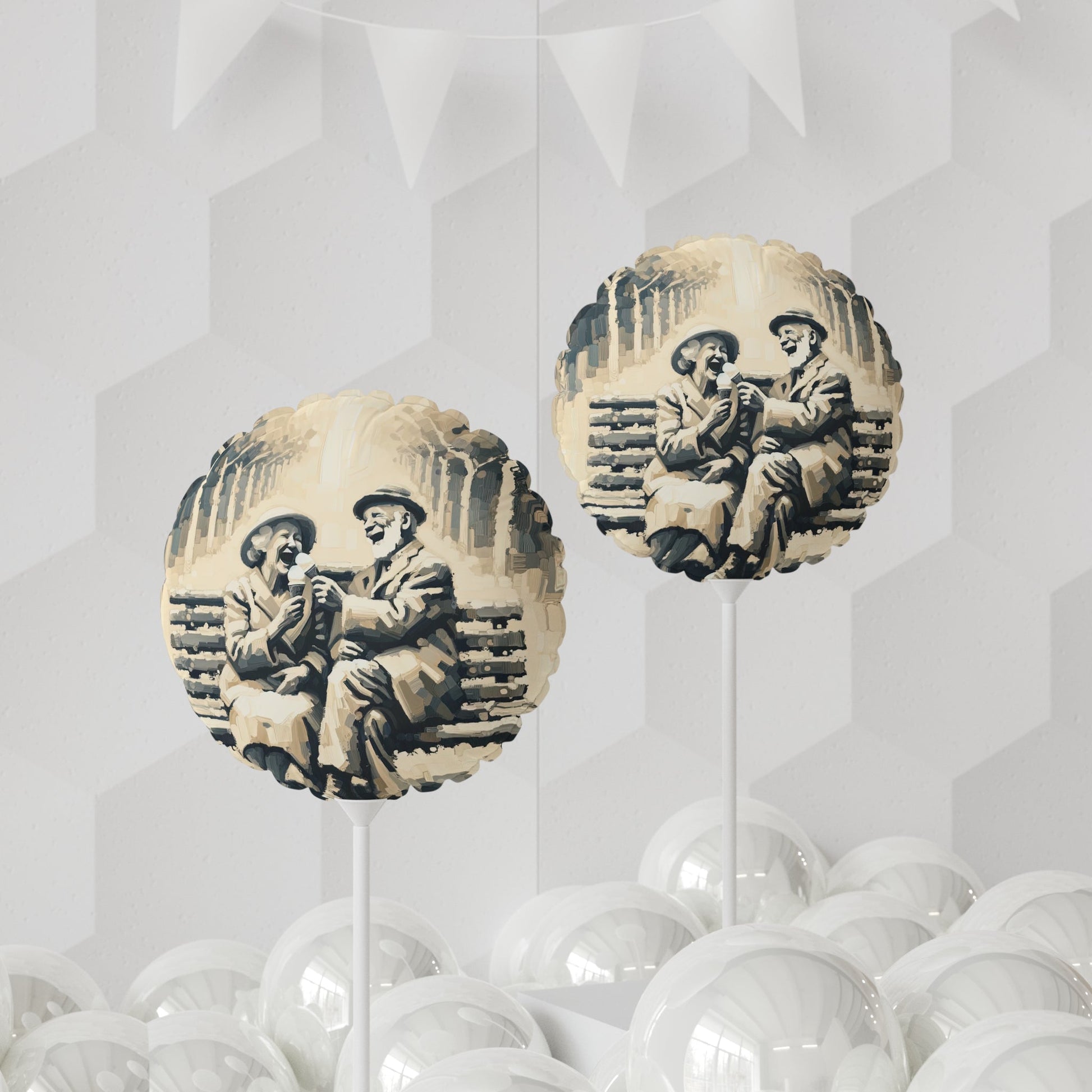 Joyful Companionship Serenity Balloon (Round and Heart-shaped), 11" - ATUH.ART