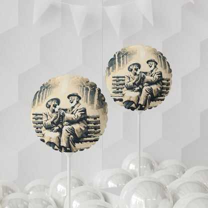 Joyful Companionship Serenity Balloon (Round and Heart-shaped), 11" - ATUH.ART