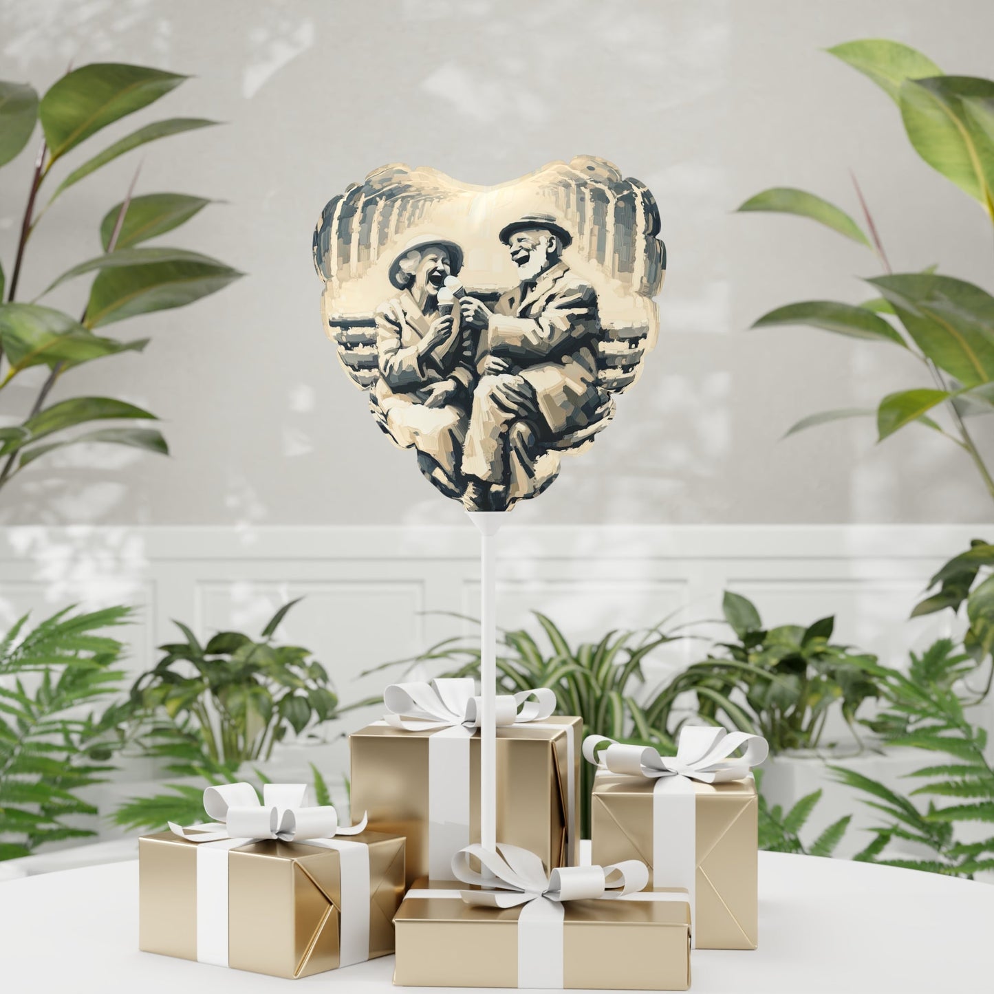 Joyful Companionship Serenity Balloon (Round and Heart-shaped), 11" - ATUH.ART