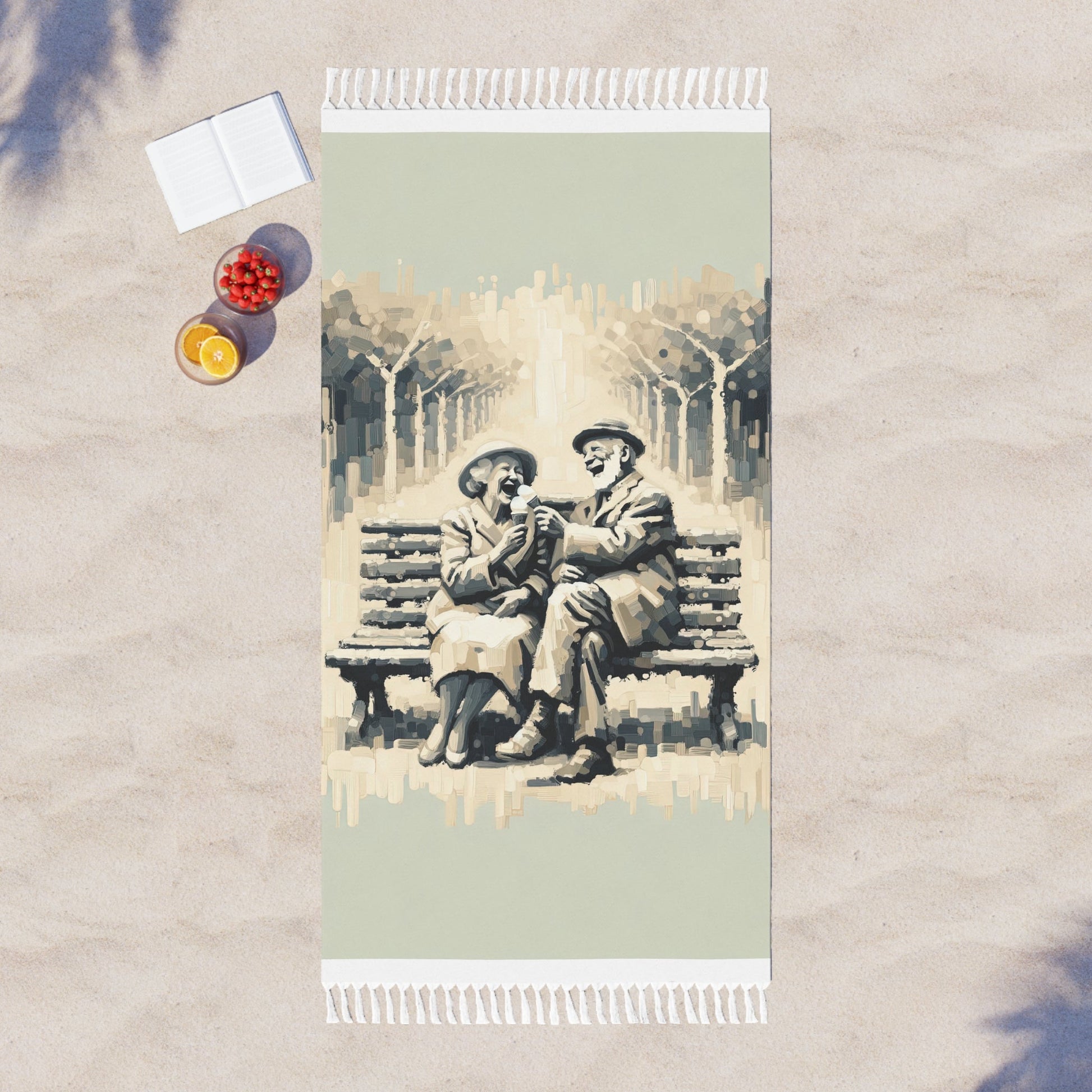 Joyful Companionship Serenity Boho Beach Cloth - ATUH.ART