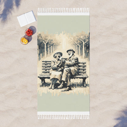 Joyful Companionship Serenity Boho Beach Cloth - ATUH.ART