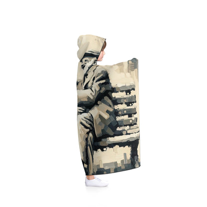Joyful Companionship Serenity Hooded Blanket - ATUH.ART