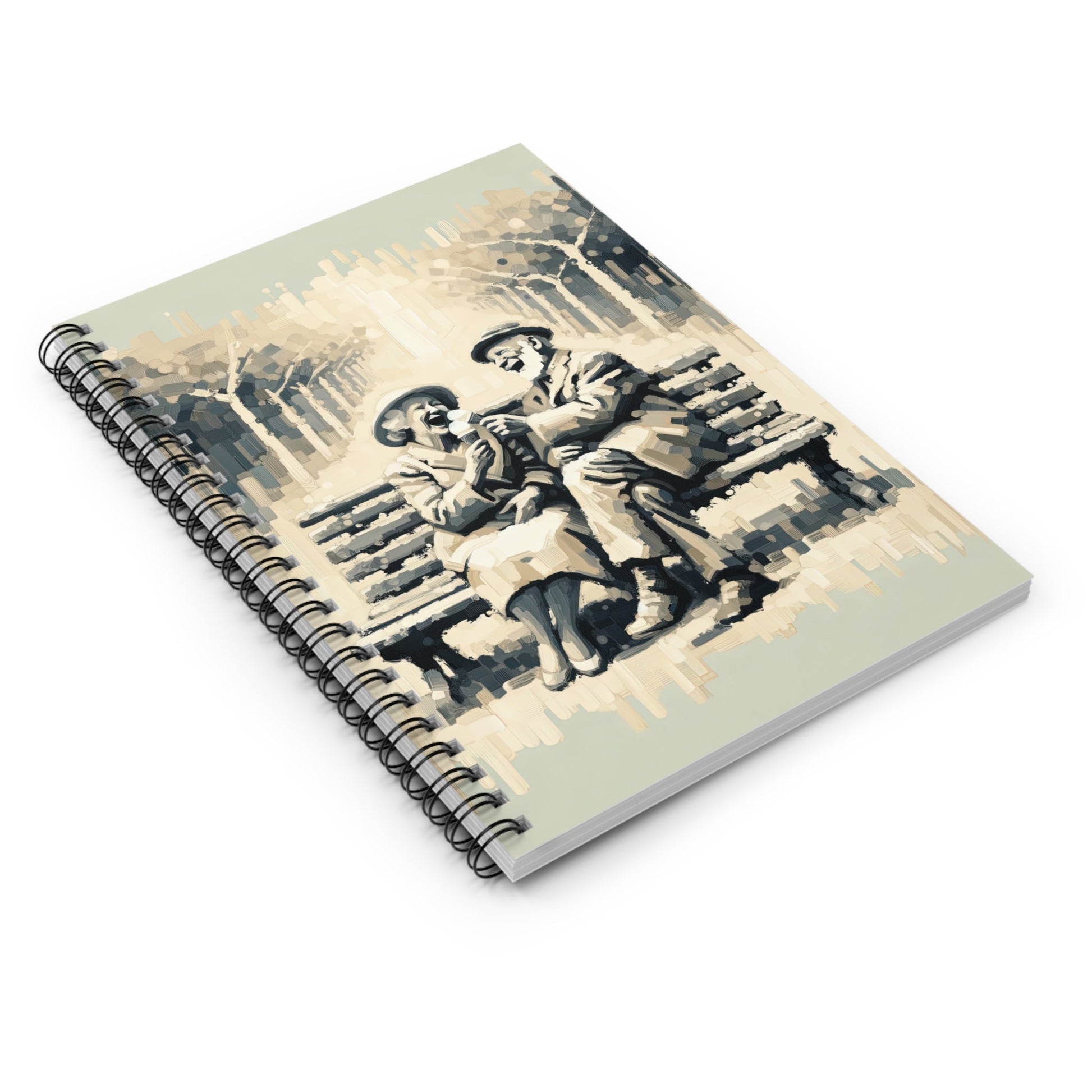 Joyful Companionship Serenity Spiral Notebook - Ruled Line - ATUH.ART