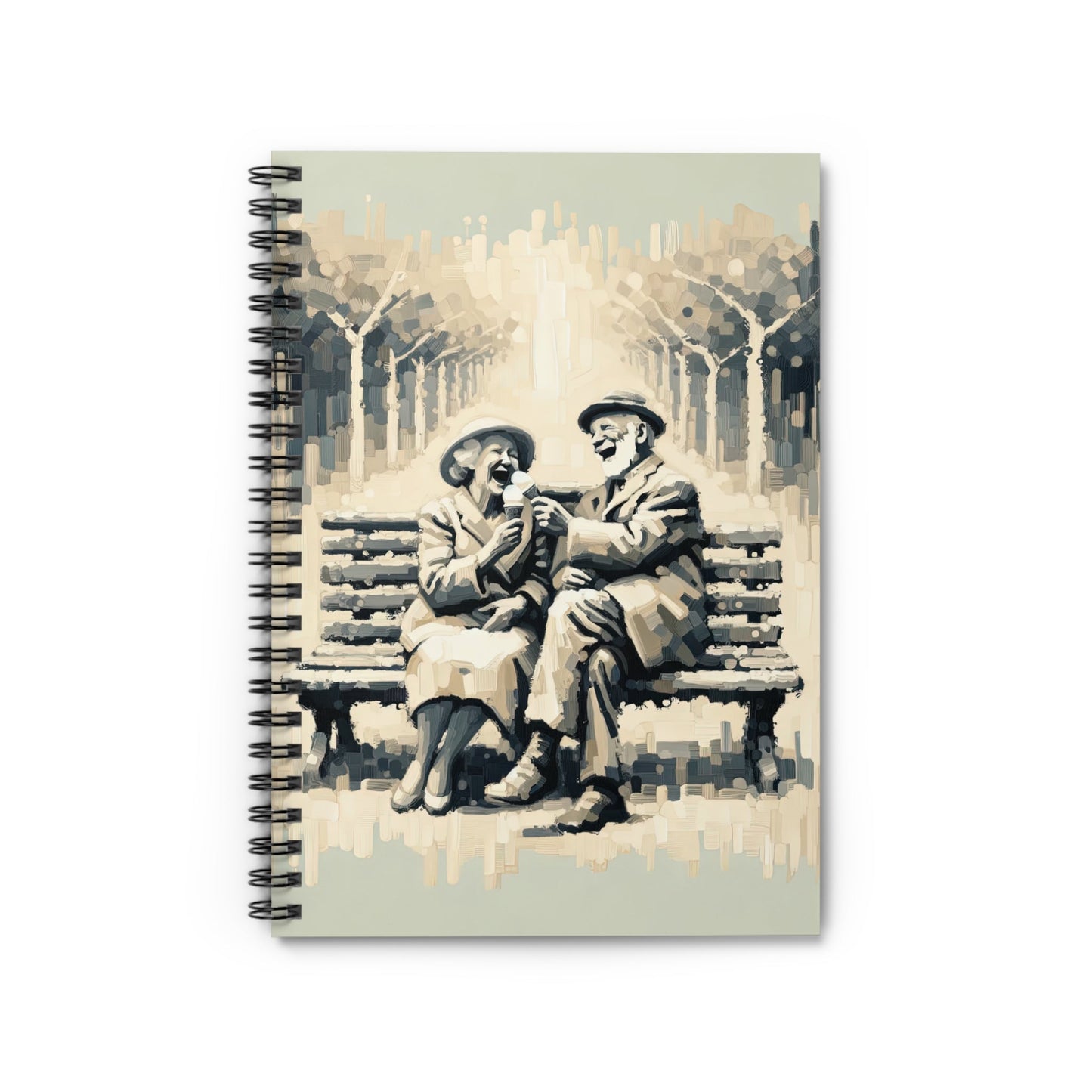 Joyful Companionship Serenity Spiral Notebook - Ruled Line - ATUH.ART