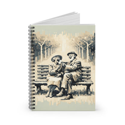 Joyful Companionship Serenity Spiral Notebook - Ruled Line - ATUH.ART