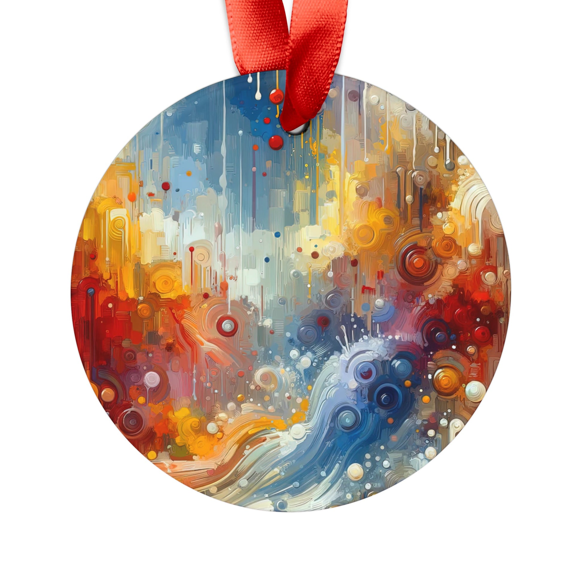 Joyous Effortless Exhale Acrylic Ornament with Ribbon - ATUH.ART