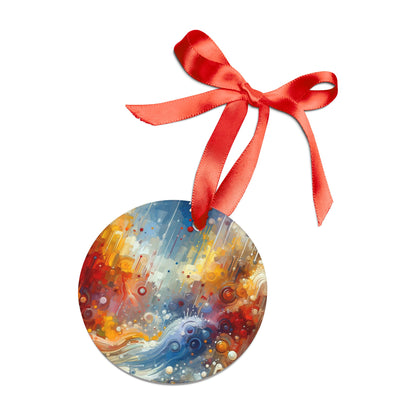Joyous Effortless Exhale Acrylic Ornament with Ribbon - ATUH.ART