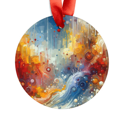 Joyous Effortless Exhale Acrylic Ornament with Ribbon - ATUH.ART