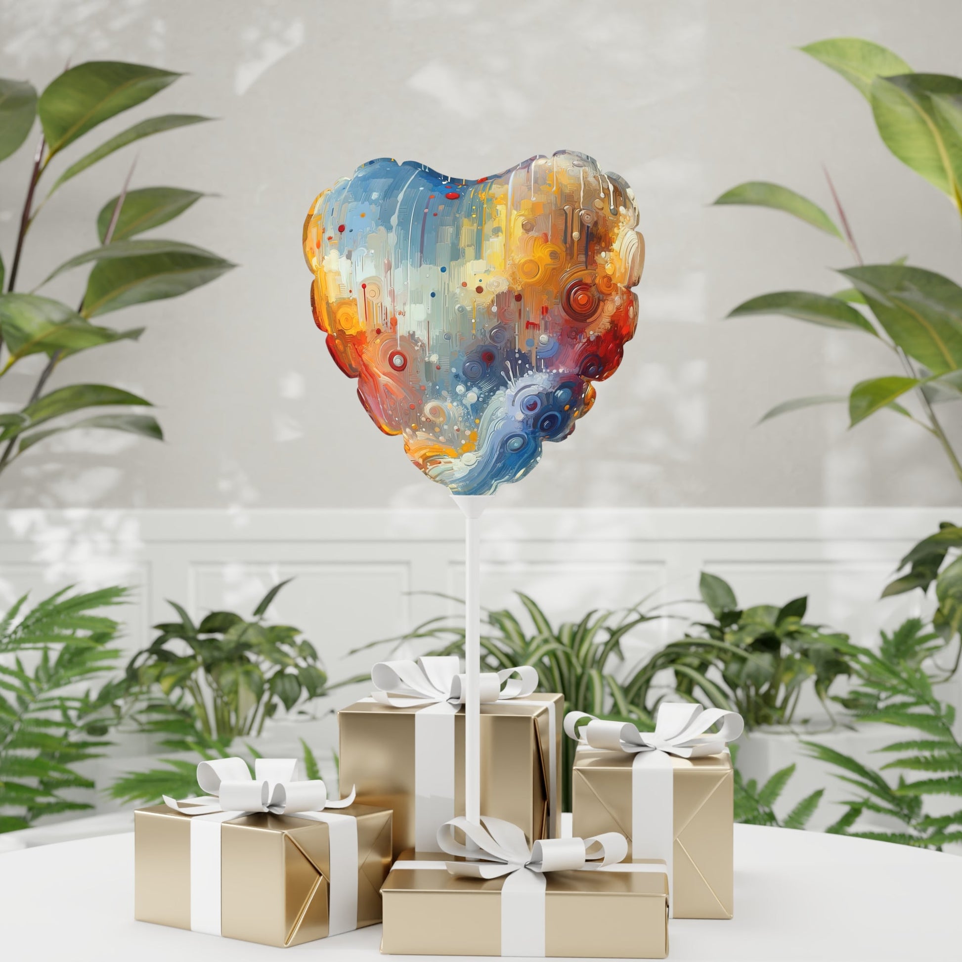 Joyous Effortless Exhale Balloon (Round and Heart-shaped), 11" - ATUH.ART