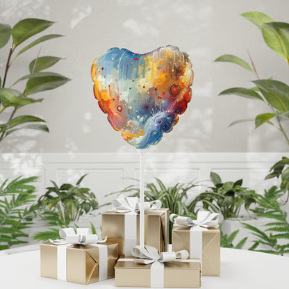 Joyous Effortless Exhale Balloon (Round and Heart-shaped), 11" - ATUH.ART