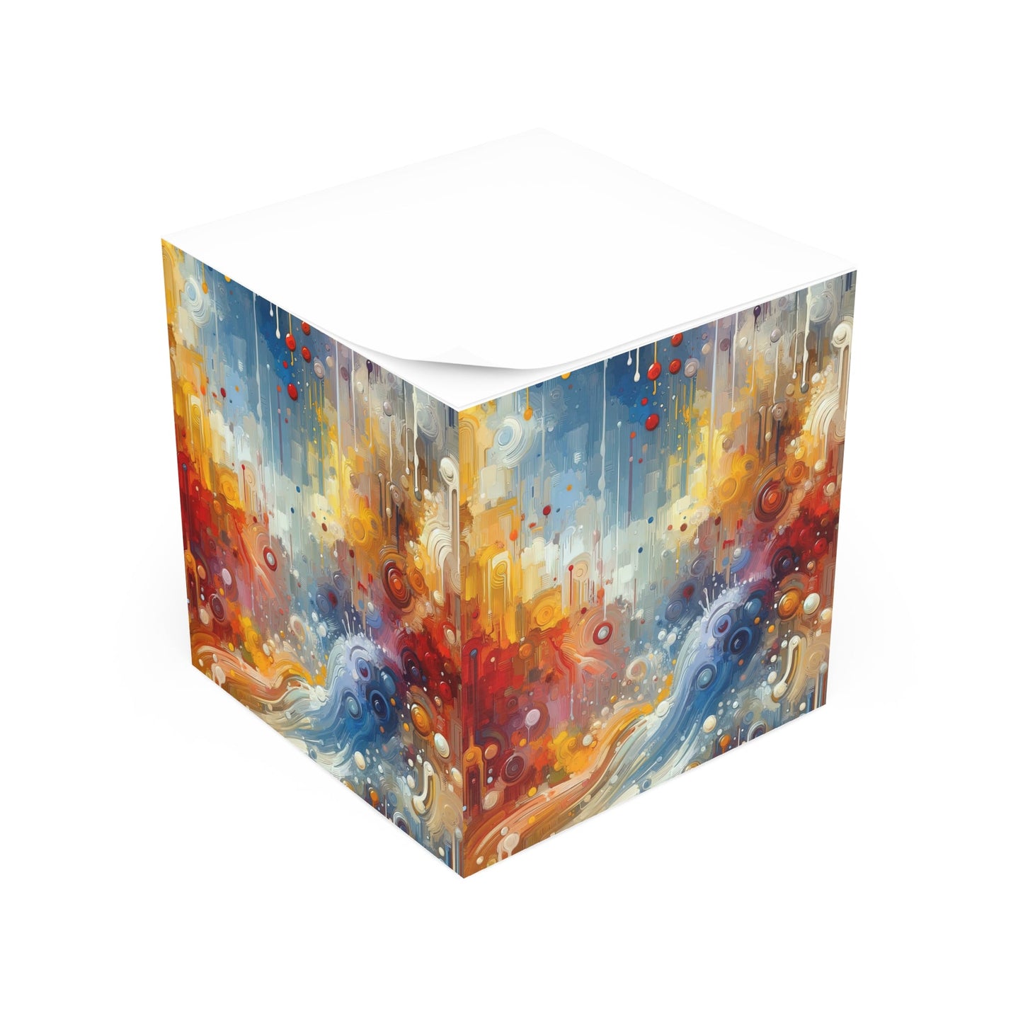 Joyous Effortless Exhale Note Cube - ATUH.ART