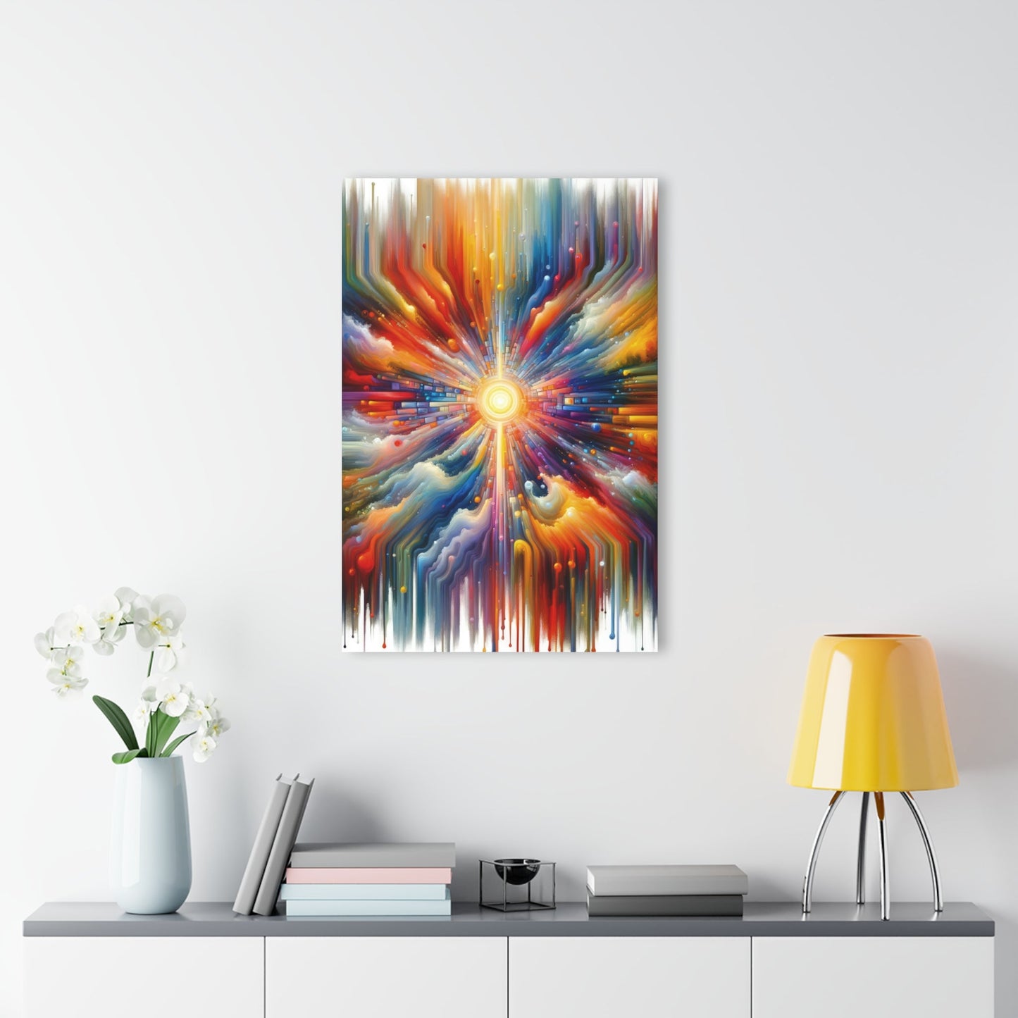 Kaleidoscopic Tachism Breath Acrylic Prints (French Cleat Hanging) - ATUH.ART
