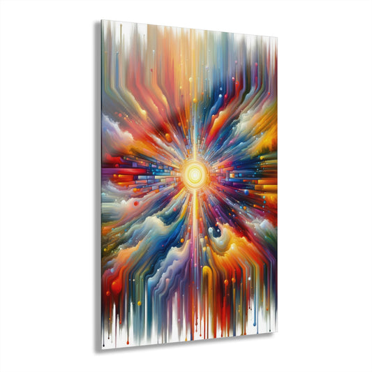 Kaleidoscopic Tachism Breath Acrylic Prints (French Cleat Hanging) - ATUH.ART