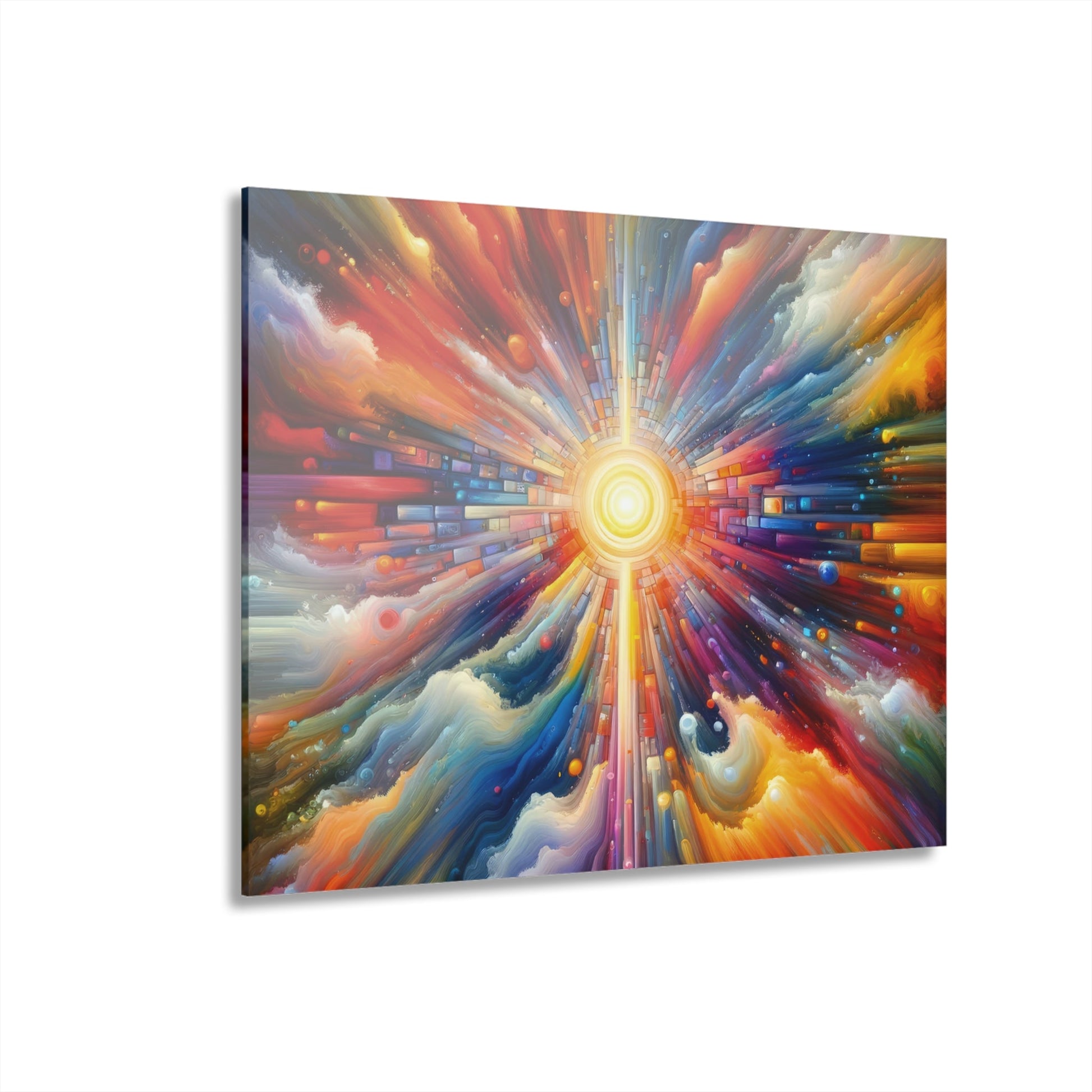 Kaleidoscopic Tachism Breath Acrylic Prints (French Cleat Hanging) - ATUH.ART