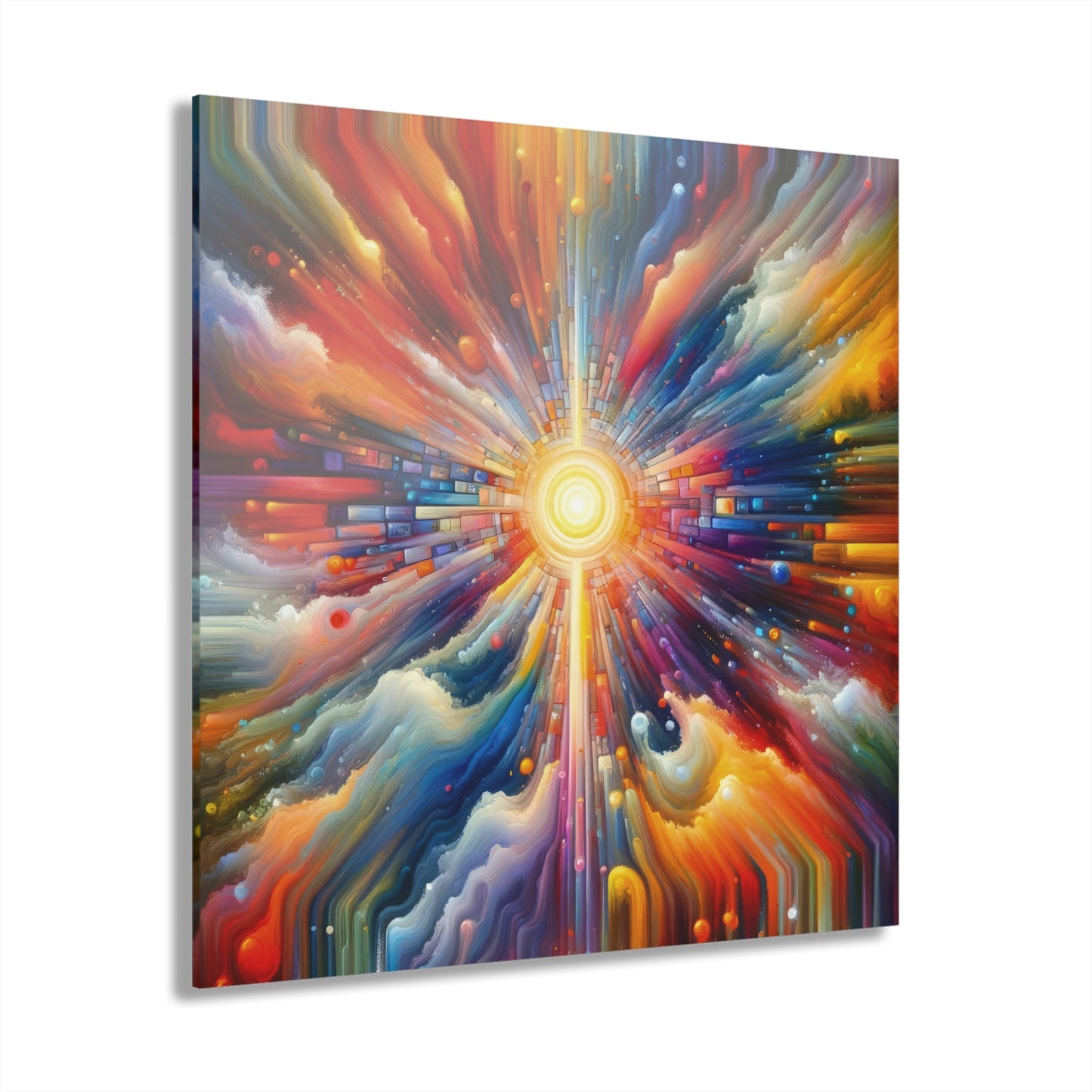 Kaleidoscopic Tachism Breath Acrylic Prints (French Cleat Hanging) - ATUH.ART