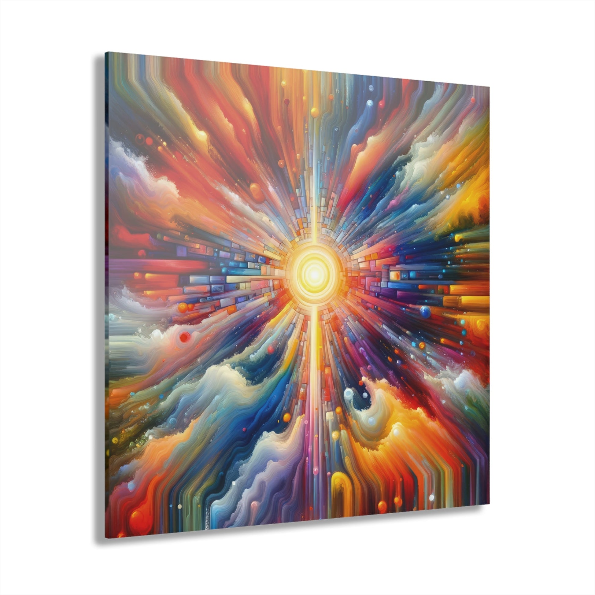 Kaleidoscopic Tachism Breath Acrylic Prints (French Cleat Hanging) - ATUH.ART