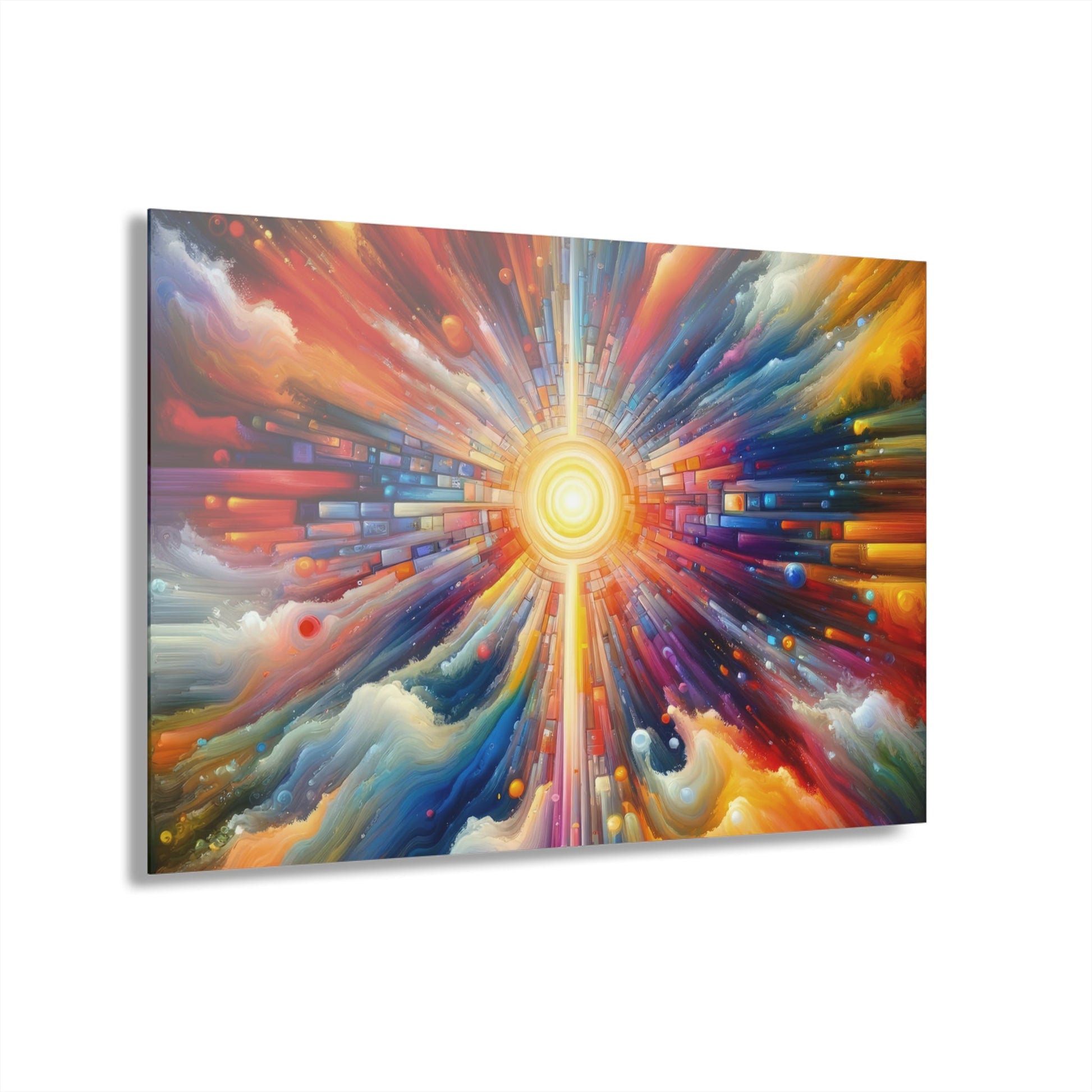Kaleidoscopic Tachism Breath Acrylic Prints (French Cleat Hanging) - ATUH.ART