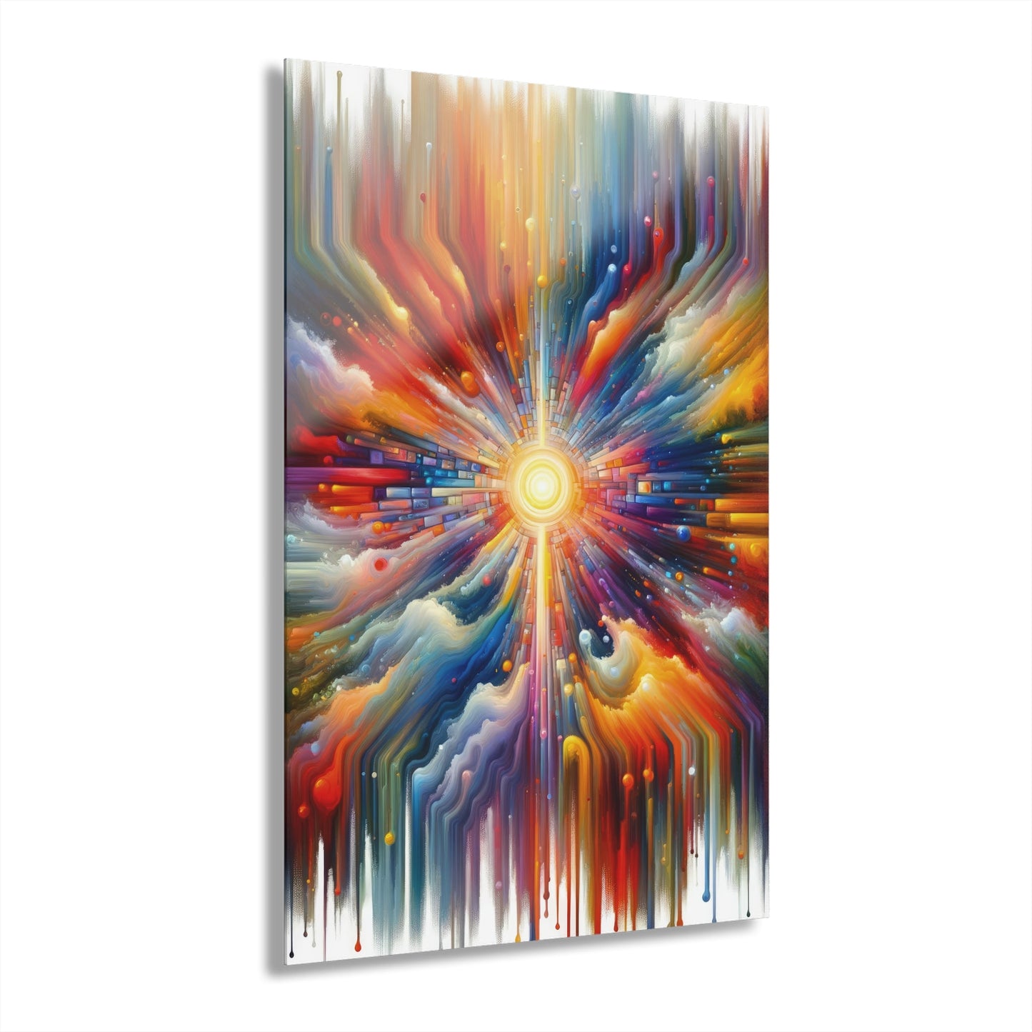 Kaleidoscopic Tachism Breath Acrylic Prints (French Cleat Hanging) - ATUH.ART