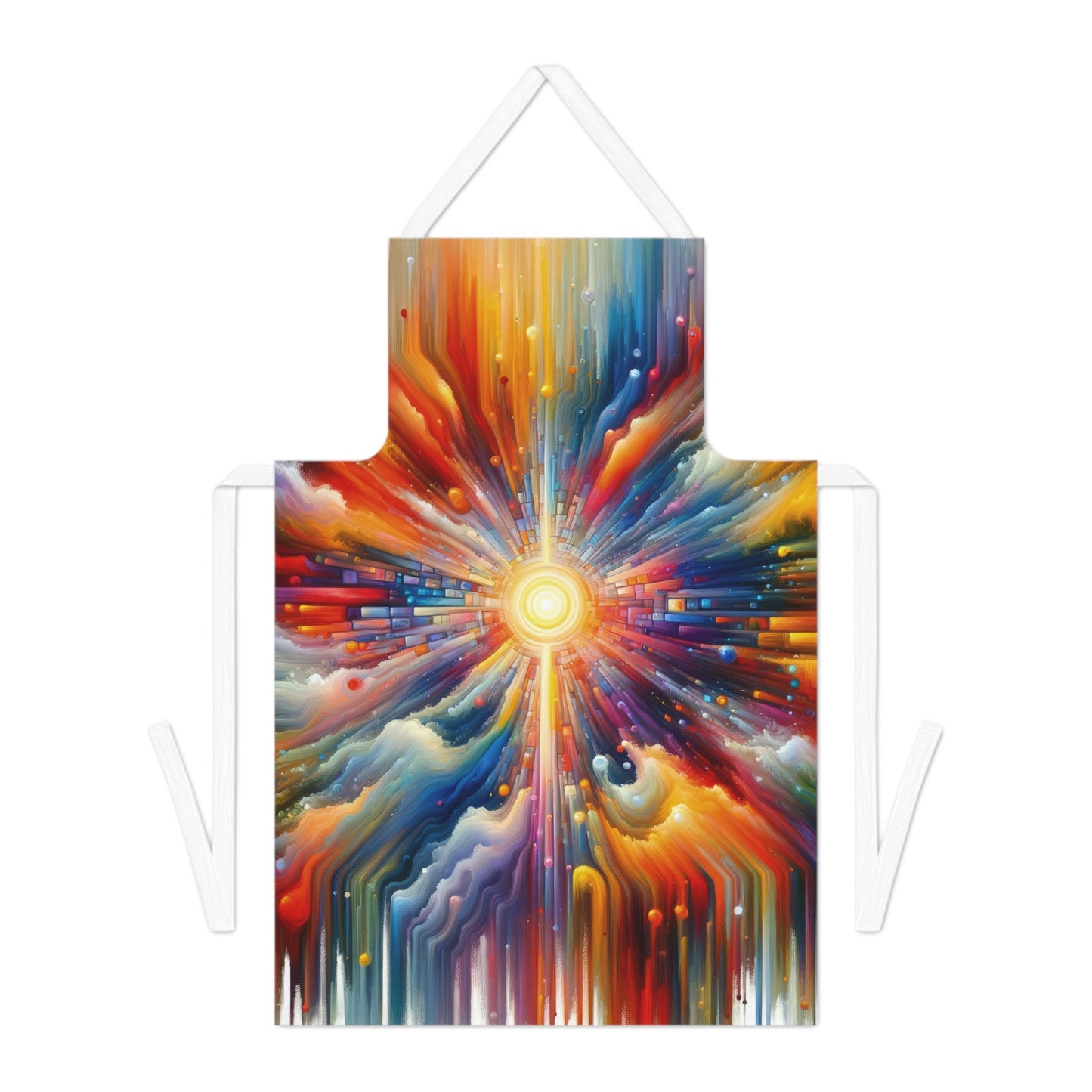 Kaleidoscopic Tachism Breath Adult Apron (AOP) - ATUH.ART