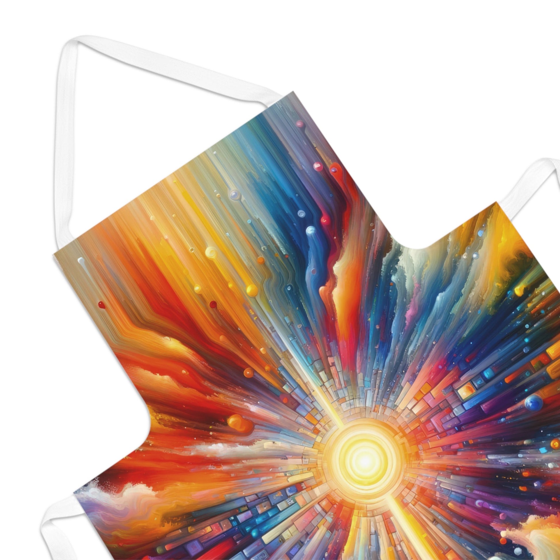 Kaleidoscopic Tachism Breath Adult Apron (AOP) - ATUH.ART