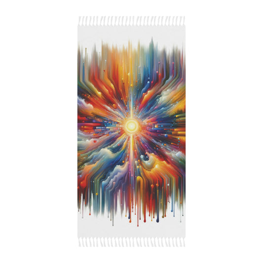 Kaleidoscopic Tachism Breath Boho Beach Cloth - ATUH.ART