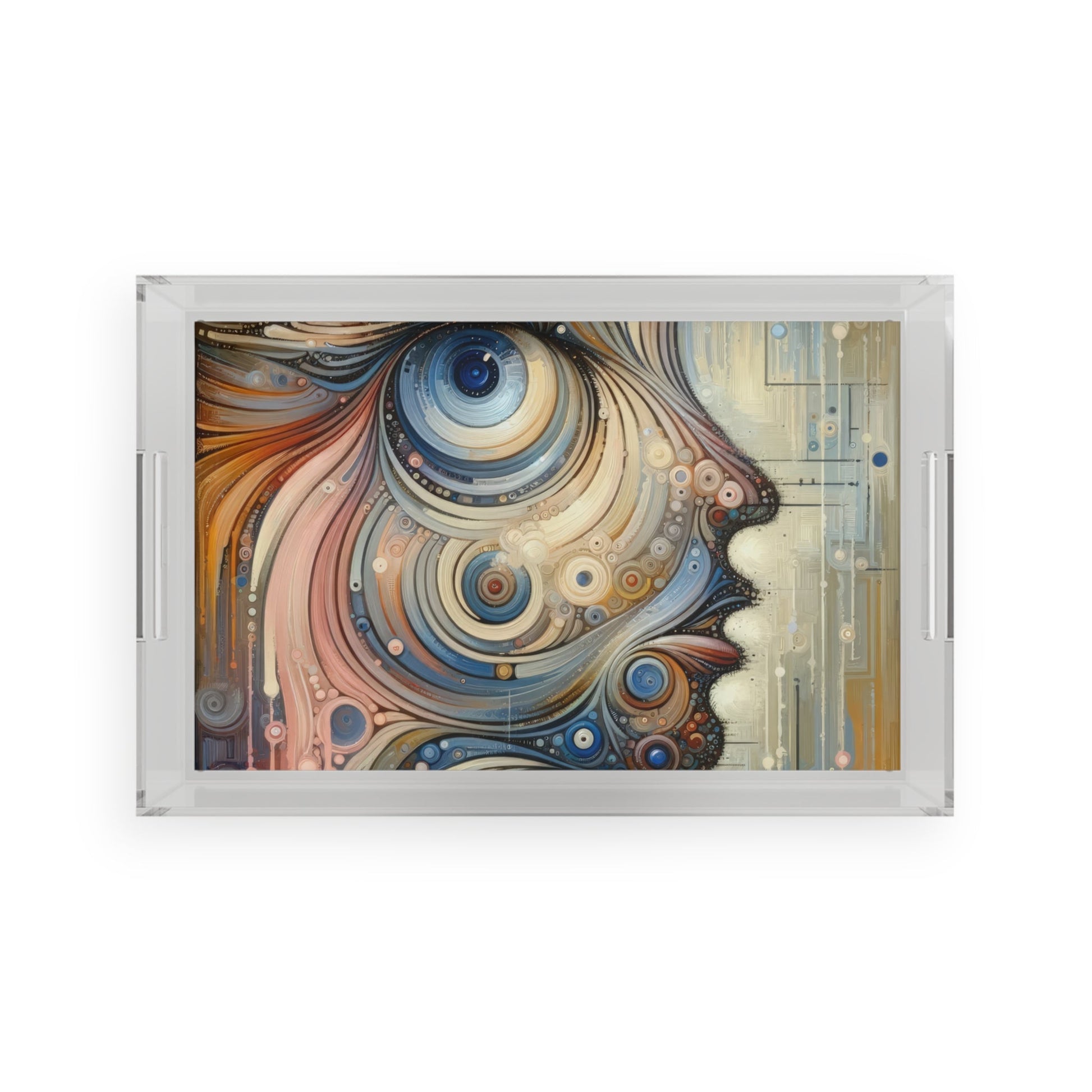 Keen Nimble Embrace Acrylic Serving Tray - ATUH.ART
